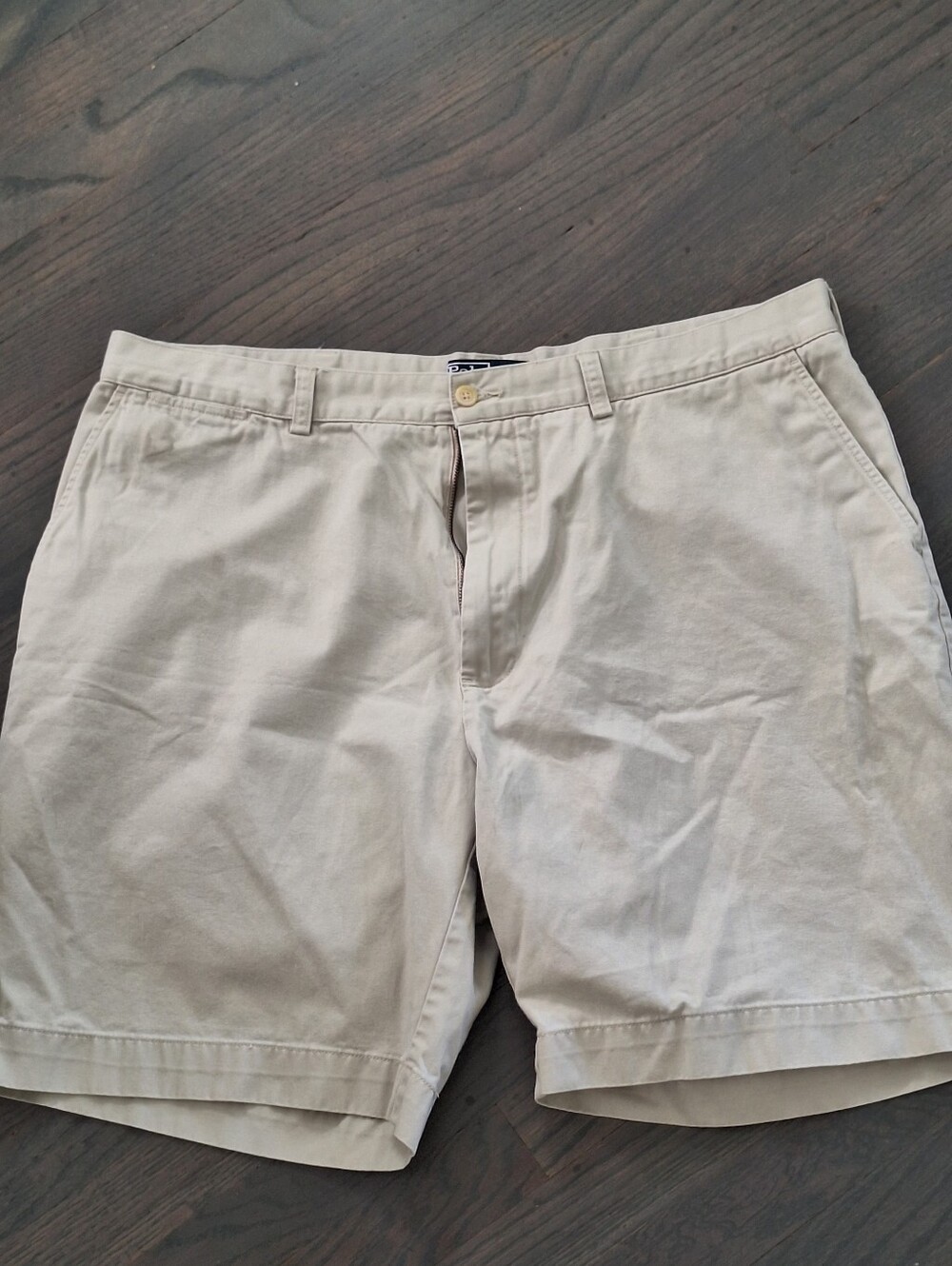 Polo Ralph Lauren Chino Shorts Men 40 Beige Classic Fit  Cotton Logo